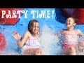 Backyard Bounce House and Water Slide! | Crazy8Family