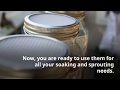 DIY Soaking &amp; Sprouting Lids for Mason Jars