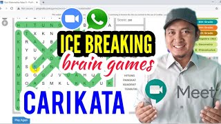 ICE BREAKING BRAIN GAMES WORD SEARCH CARI KATA screenshot 1