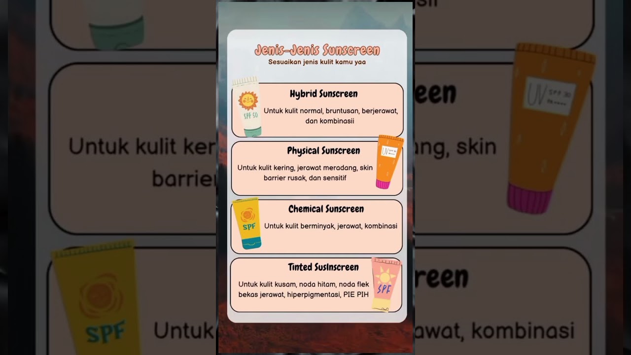 Watch Jenis-Jenis Sunscreen Yang Wajib Kamu Tahu on YouTube Watch Jenis-Jenis Sunscreen Yang Wajib Kamu Tahu on YouTube