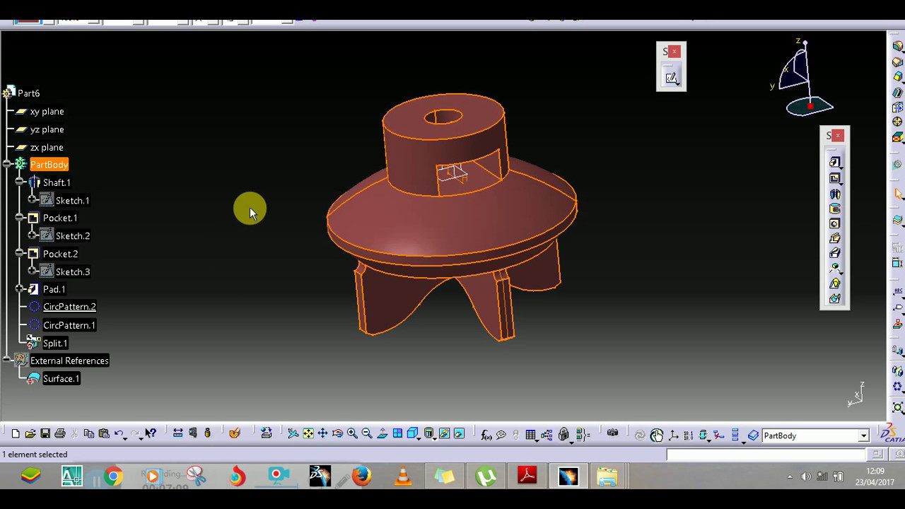 Valve Design In Catia V5 - Advanced Part Design _stop Valve Design ...
