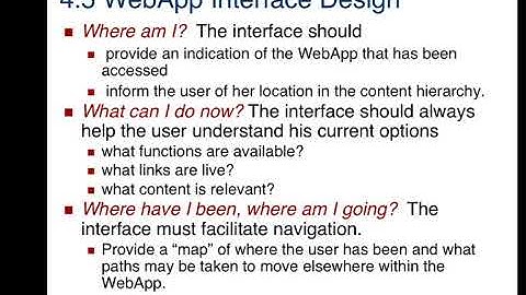 Software Engineering UNIT-4 Topic:-WebApp Design Steps