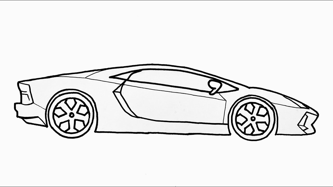 Lamborghini Diablo SV Car Drawing #1 Digital Art by CarsToon Concept - Fine  Art America