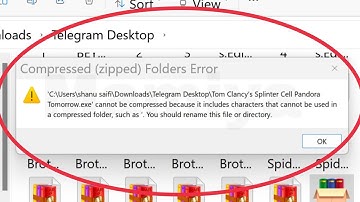 Pc Fix Cannot be compressed because it includes characters that cannot be used in compressed folder
