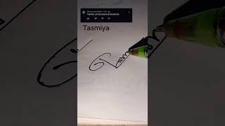 Tasmiya name art signature style. signature art ytshorts namesign