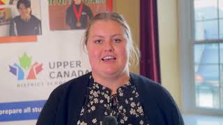 Addie Talks Real-World Learning at the UCDSB!