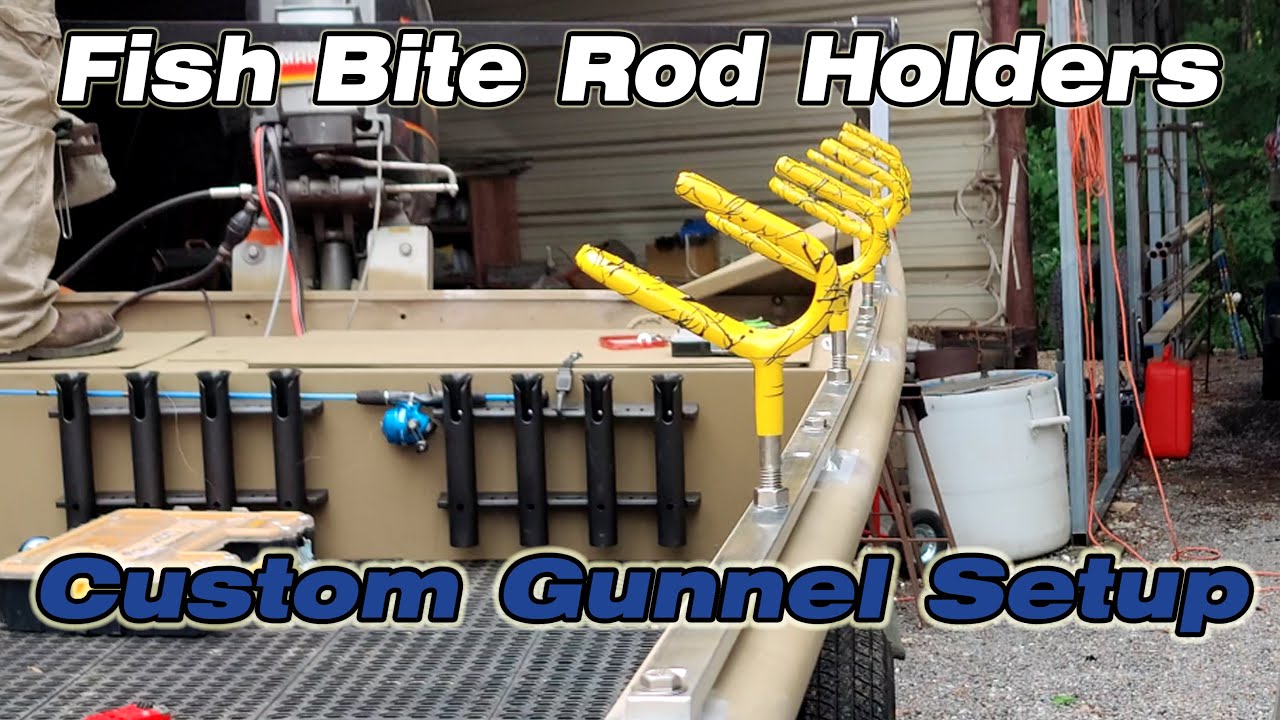 Fish Bite Rod Holders: Custom Gunnel System 