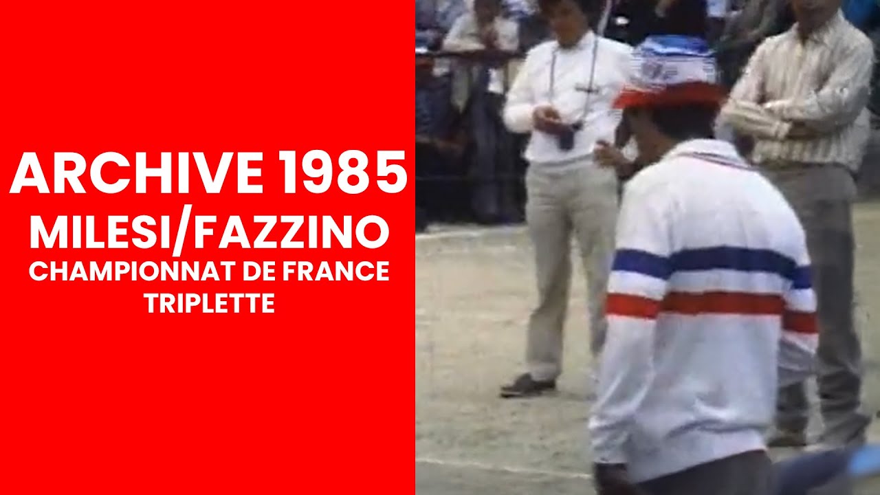 Miniature : Archive 1985 : MILESI/FAZZINO Le Bourget - Championnat de France triplette à pétanque