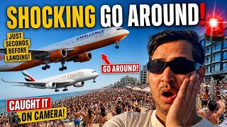 SHOCKING Go Around at Larnaca 😱 Seconds Before Landing!