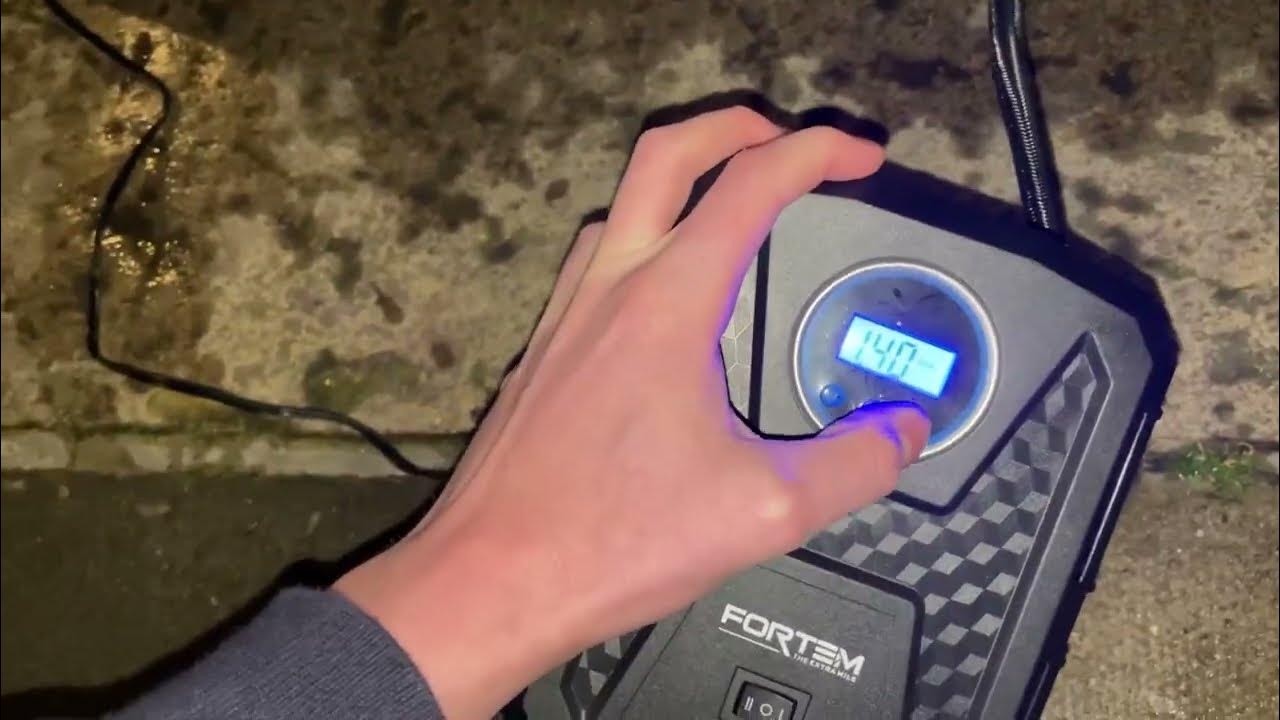 FORTEM Tire Inflator Portable Air Compressor 150 PSI, Bike Pump, 12V