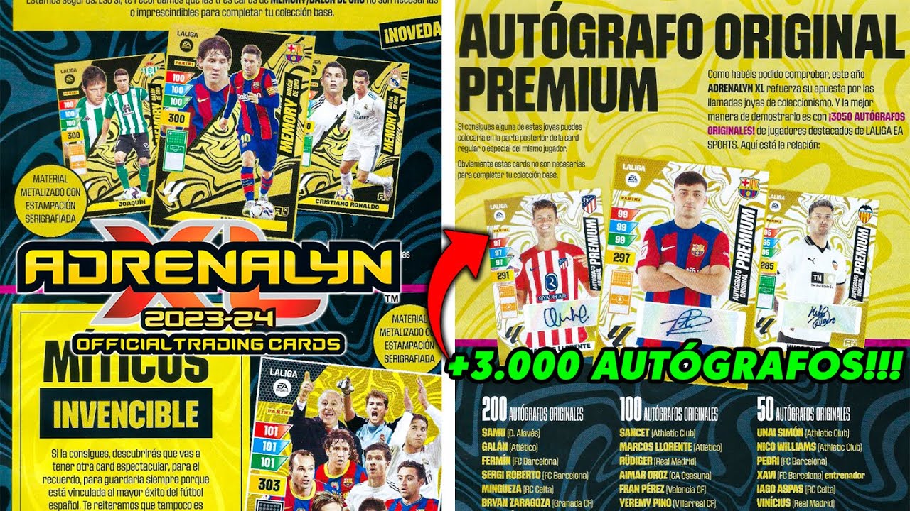 Joaquin Memory balon de oro Adrenalyn 2023-2024 Panini