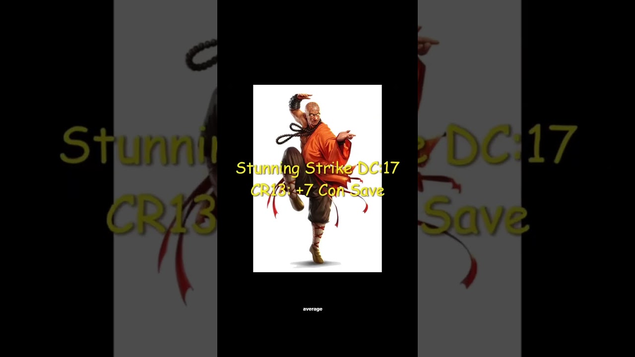 The math of Stunning Strike