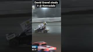 DAVID GRAVEL STEALS IT AT KENNADALE #davidgravel #dg2 @DavidGravel #worldofoutlaws #wooscseries