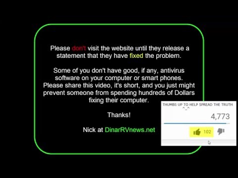 Dinar Vets Guru Site Hacked With Malware