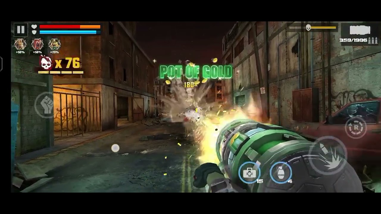 zombie game dead target win gold and cash