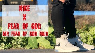 air fear of god raid on feet