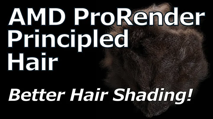 AMD Radeon ProRender: 새로운 헤어 셰이더 소개