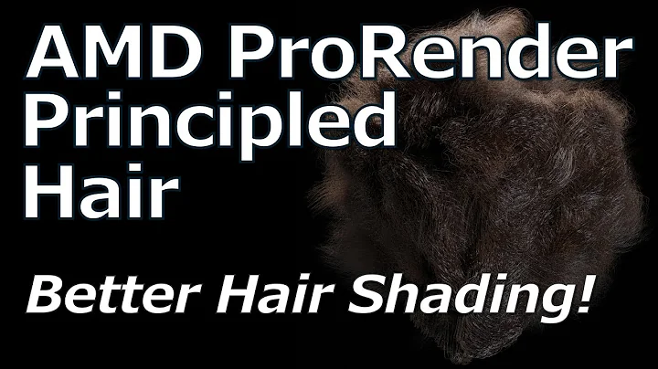 Meistern Sie Haarrenderings mit AMD Radeon ProRender