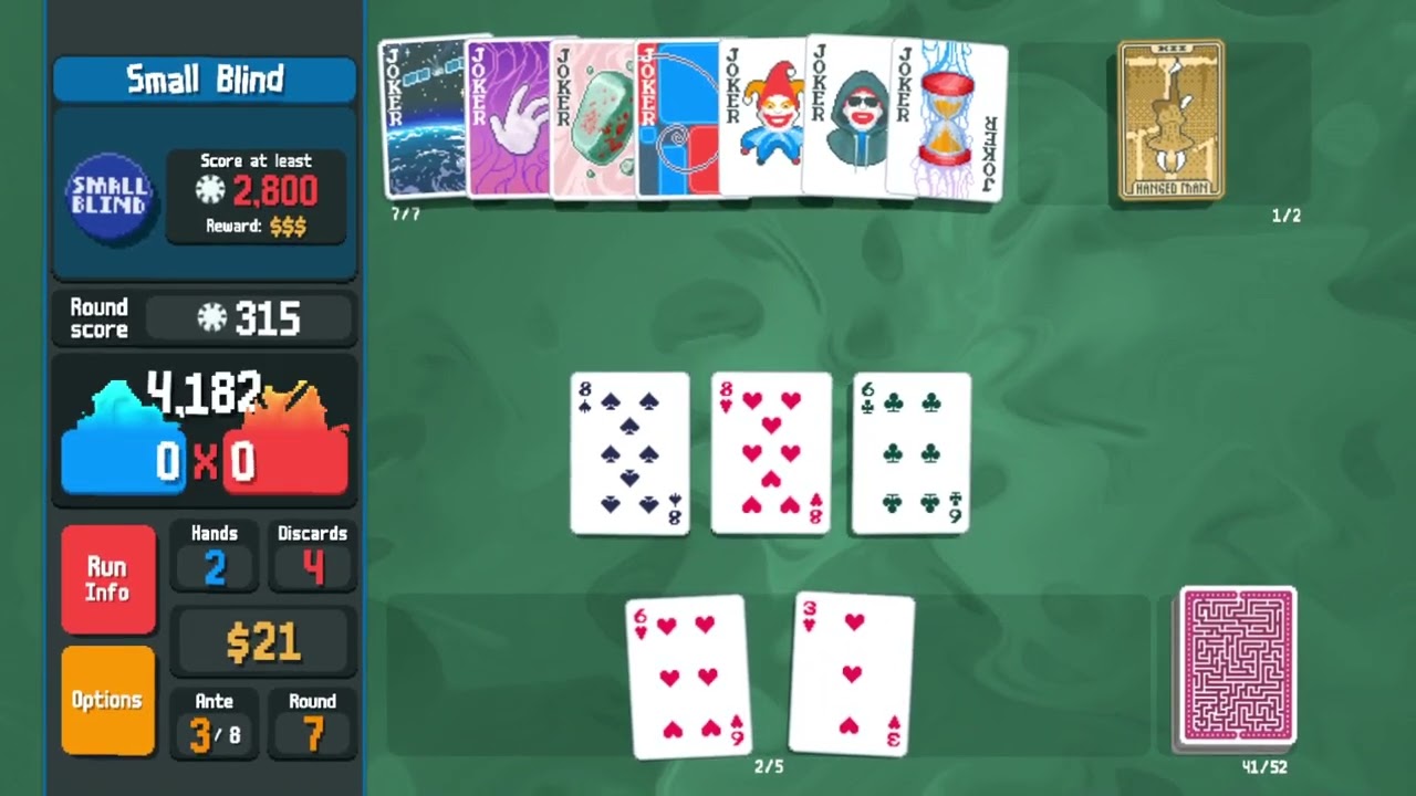 Balatro (Challenge Mode: Five-Card Draw)