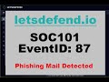 SOC101 EventID: 87 (Phishing Mail Detected) [April 4, 2021, 11 p.m.]