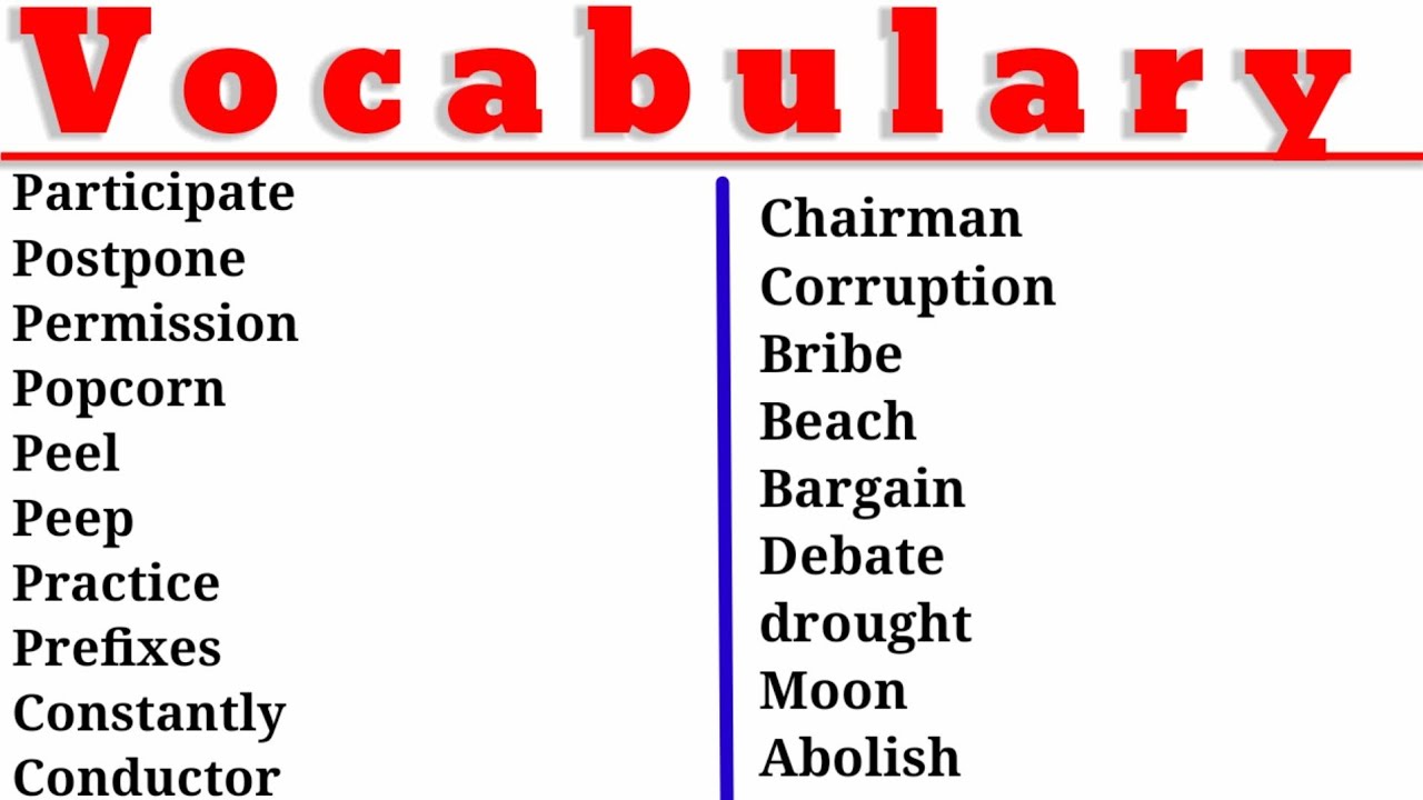 Ku baro English-ka Af_Soomaali Si Fudud|Vocabulary Xiiso Badan Erayaalo Cusub|Vocabulary English....