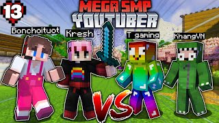 MINECRAFT Mega SMP Tập 13: Kresh, Bon Chơi Tuốt Đại Chiến Với T Gaming và Khang VN !!