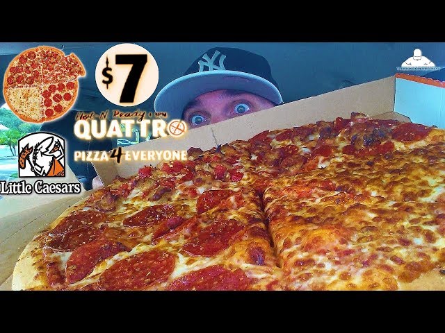 Little Caesars Quattro Pizza Review: Is the New Four-Section Any Pizza  Good? - Thrillist