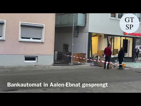 Bankautomat in Aalen-Ebnat gesprengt