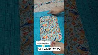 Ecobag Dobrável 🌟 Vira carteira #auladecostura #tipsandtricks #bagsewingtutorial #pouchtutorial