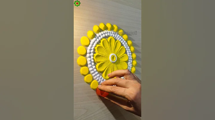 Rangoli designs for diwali simple and easy #rangolidesign #diwalirangoli #shorts