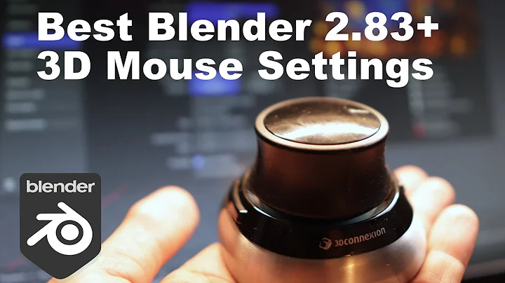 Optimal 3D Space Mouse Settings in Blender 2.83+ for architecture and design