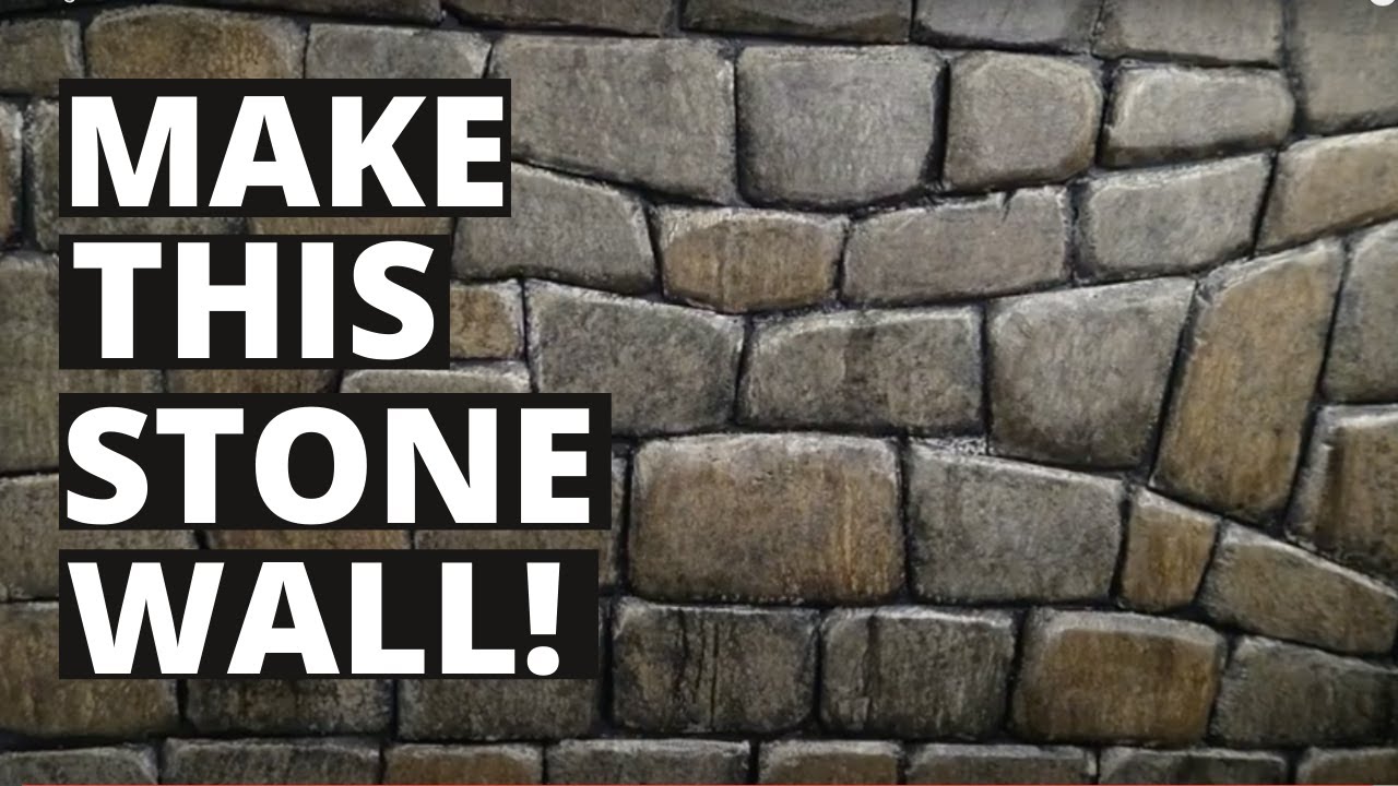 Tutorial styrofoam faux stone panels 