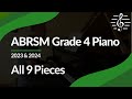 Abrsm grade 4 piano 2023  2024 all 9 pieces