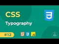 12 - CSS Basics - Typography | Full Stack Web Development