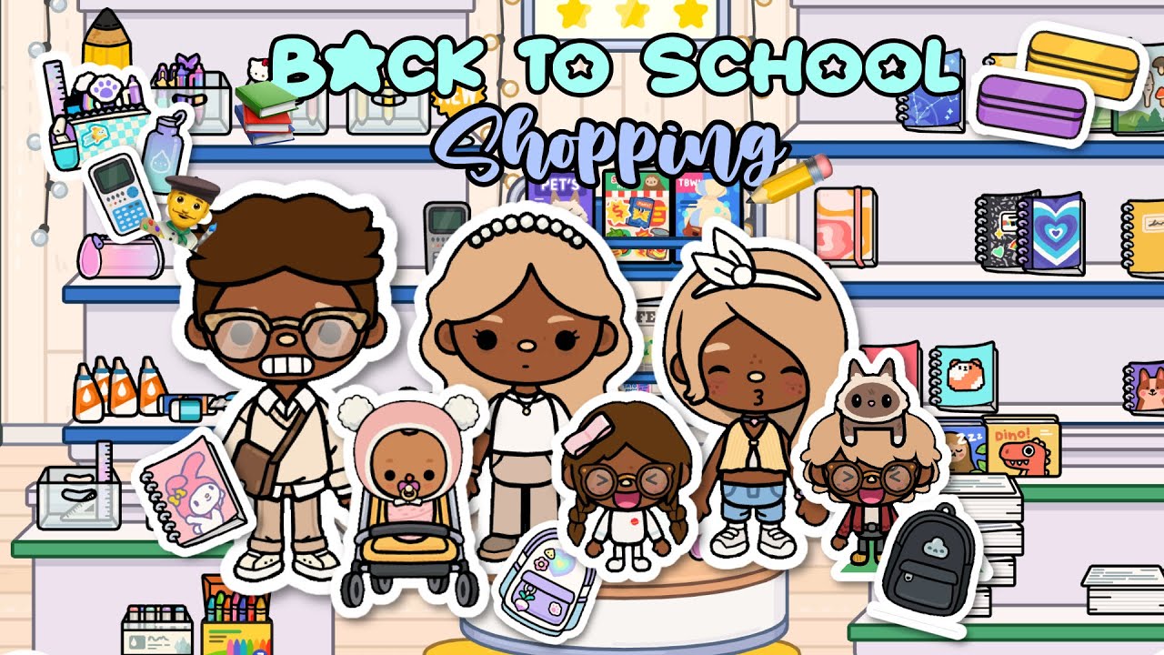 BACK TO SCHOOL SHOPPING  in Toca Boca