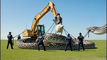 Emergency Team Rushes In to Save Turtle From Deadly Giant Python 🐢🛟🐍