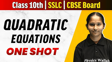 Chapter 11 | Quadratic Equations in ಕನ್ನಡ | Full Chapter in One Video | CBSE & SSLC Boards
