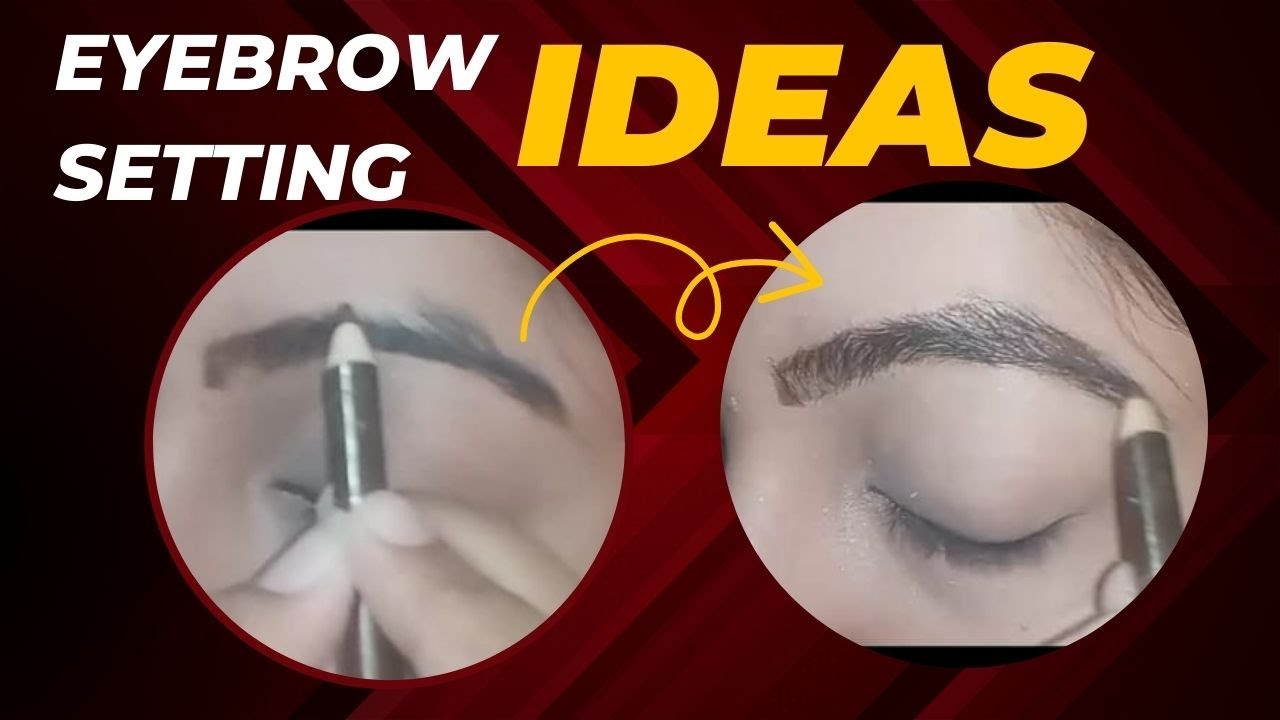EYEBROWS SETTINGS With EYEBROWS PENCIL\ Eyebrow Shaping TUTORIAL Easy