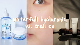 jumiso waterfull hyaluronic vs. jumiso snail ex // which is better?