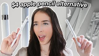 The BEST $4 Apple Pencil Alternative | Budget vs Expensive Apple Pencil (stylus pen review)