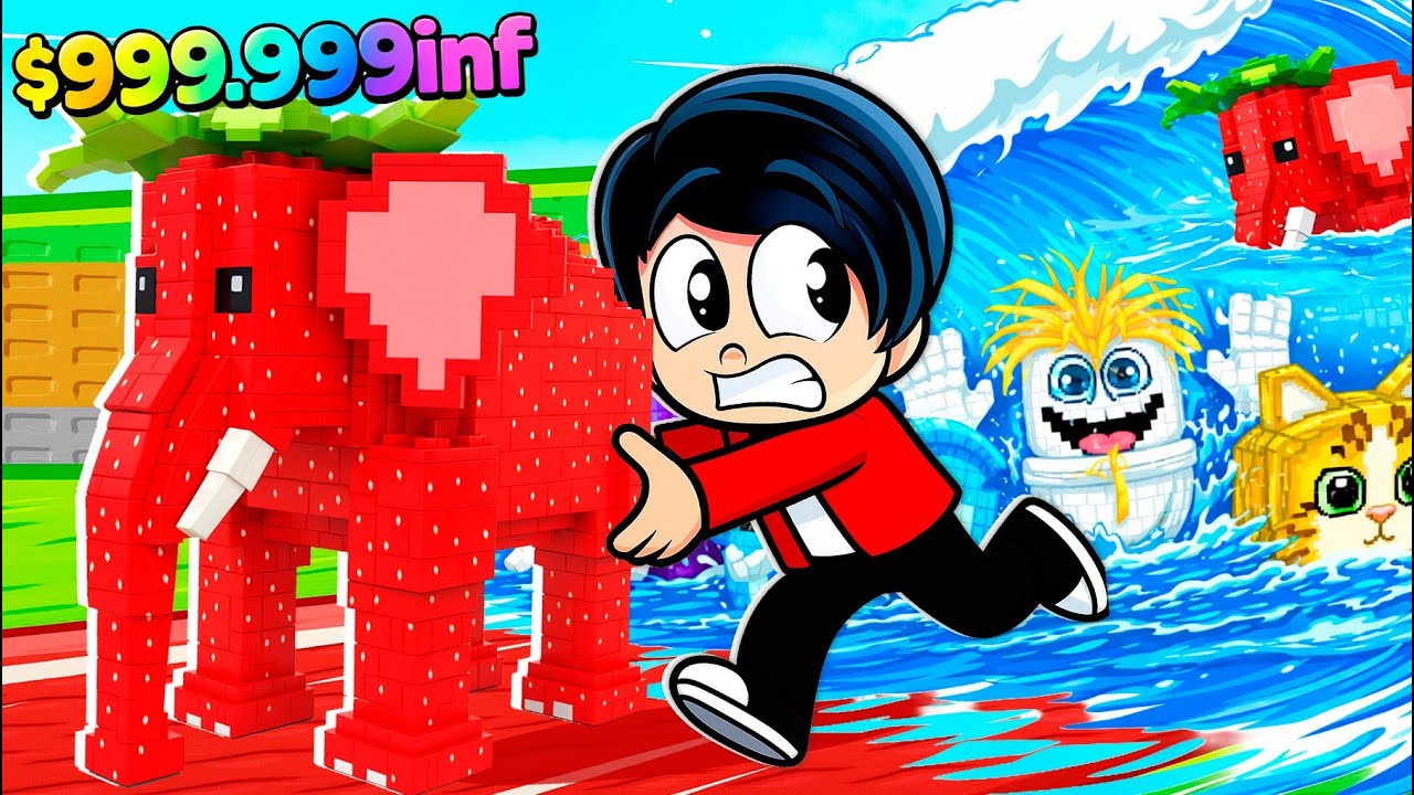 MI PRIMER ADMIN ABUSE en ESCAPA del TSUNAMI por BRAINROT en Roblox | Karim Juega