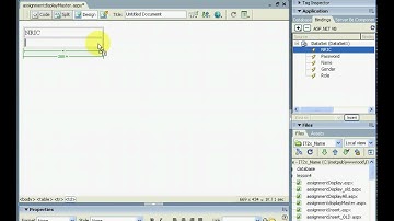 Dreamweaver MX 2004 ADO.NET Lesson 4.5