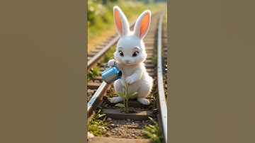 The rabbit plant a mango tree on railway line 😱