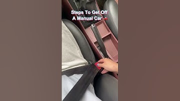 Steps to safely get off a manual transmission car！#driving #car #tips #manual #skills