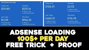 NEW Adsense Loading method 50$ per day free | Adsense Loading trick  | adsense loading kaise kare
