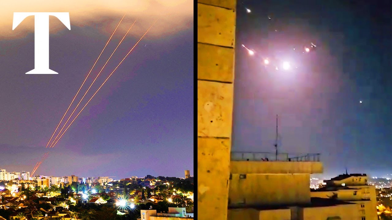 ⁣Iran attack: explosions heard as missiles seen over Israel