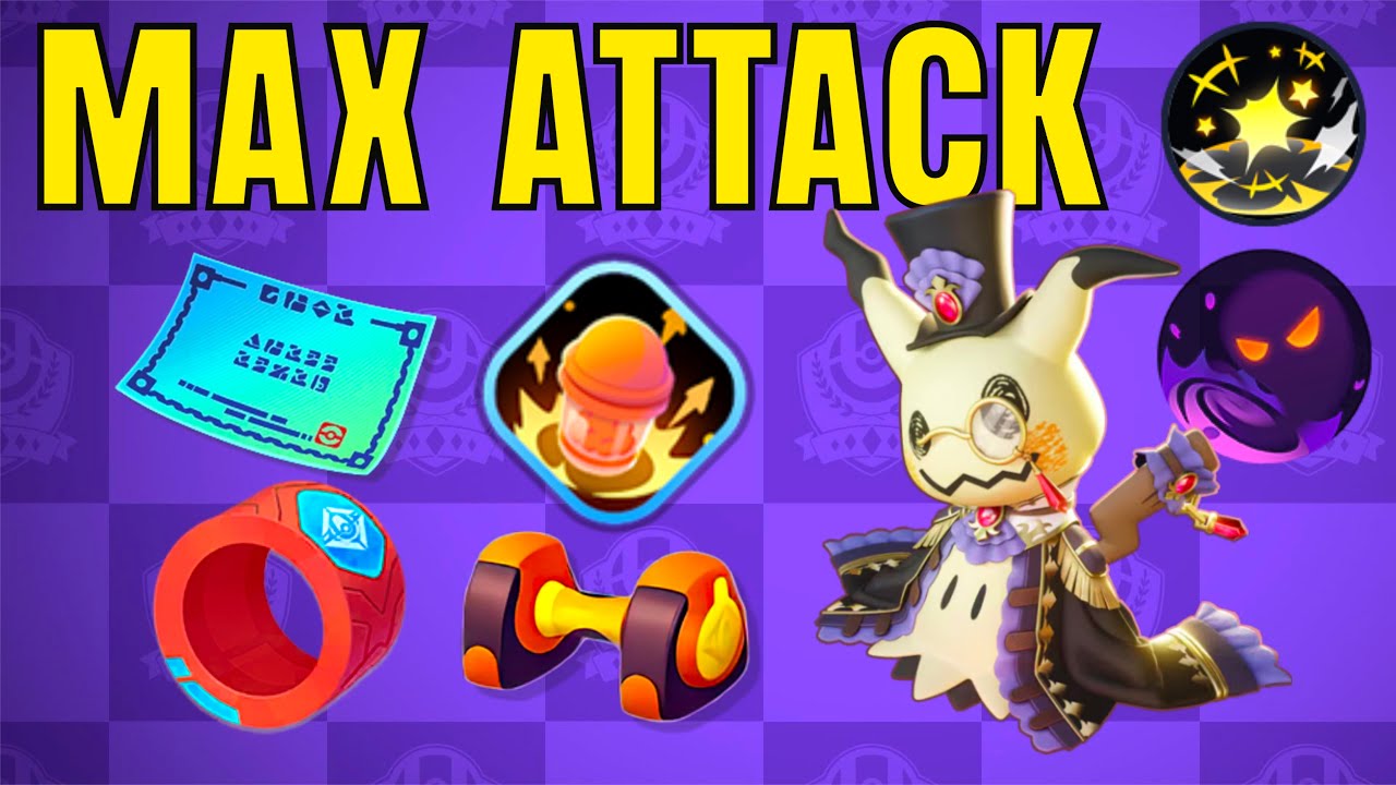 ONE SHOT EVERYTHING WHILE INVINCIBLE with a MAX ATTACK Build on Mimikyu | Mimikyu | Pokémon UNITE