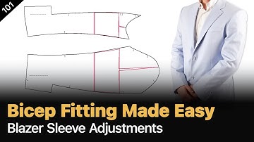 Mastering Bicep Adjustments for 2-Piece Sleeves | Pattern Adjustment Tips