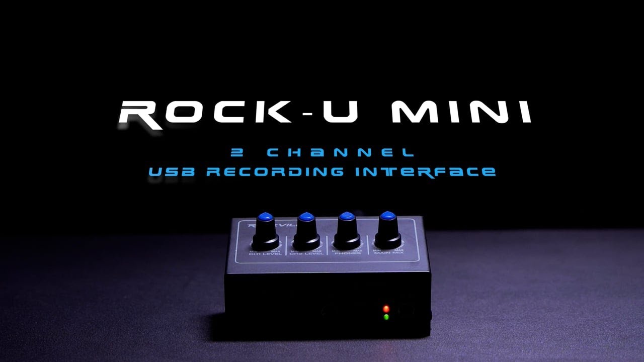 Rockville ROCK-U MINI 2x2 Home Studio USB Computer Recording Interface +  Mic - Rockville Audio