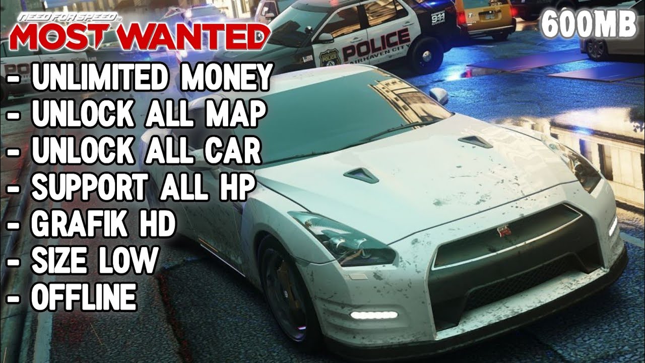 NFS Most Wanted MOD APK V1.3.128 UKURAN KECIL ANDROID &